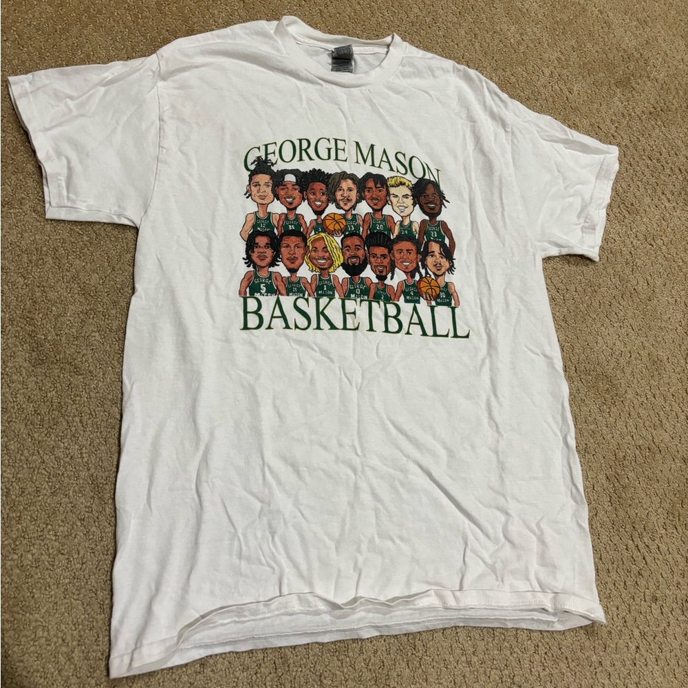 George Mason Basketball White T-Shirt